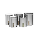 Ver imagem 2 de Conjunto de Potes para Mantimentos com Tampa e Visor Brinox Suprema 5 Peças Aço Inox