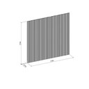 Ver imagem 3 de Painel Ripado Modular 2,50x2,58cm (6,45m²) Marrom/Nature Fosco Linea Brasil
