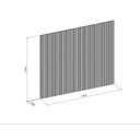 Ver imagem 3 de Painel Ripado Modular 2,50x2,97cm (7,43m²) Marrom/Nature Fosco Linea Brasil