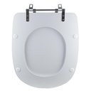 Ver imagem 5 de Assento Sanitário Tampa de Vaso Branco Mdf Laqueado Sabatini para Bacia Icasa