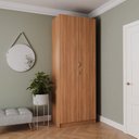 Ver imagem 1 de Guarda Roupa Planejado 2 Portas com Cabideiro 2 Gavetas Hera CabeCasa MadeiraOriginals Branco/Louro