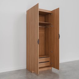 Guarda Roupa 2 Portas com Cabideiro 2 Gavetas Hera CabeCasa MadeiraMadeira - 11
