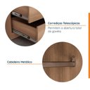 Ver imagem 6 de Guarda Roupa Planejado 2 Portas com Cabideiro 2 Gavetas Hera CabeCasa MadeiraOriginals Marrom/Louro/Algodão
