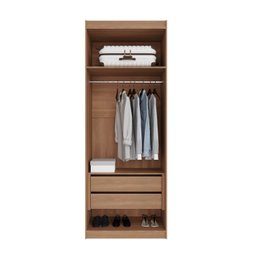 Guarda Roupa 2 Portas com Cabideiro 2 Gavetas Hera CabeCasa MadeiraMadeira - 18