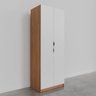 Guarda Roupa 2 Portas com Cabideiro 2 Gavetas Hera CabeCasa MadeiraOriginals - 12