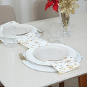 Ver imagem 5 de Kit 2 Pçs Guardanapo 2 Lugares 42x42cm Lumine Natal Tecido Oxford Estampado