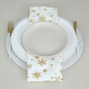 Ver imagem 3 de Kit 2 Pçs Guardanapo 2 Lugares 42x42cm Lumine Natal Tecido Oxford Estampado