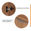 Ver imagem 5 de Mesa de Cabeceira Planejada Direita 2 Portas 1 Gaveta Hera CabeCasa MadeiraOriginals Marrom