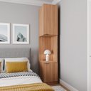 Ver imagem 2 de Mesa de Cabeceira Modular Direita 2 Portas 1 Gaveta Hera CabeCasa MadeiraOriginals