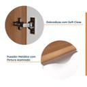 Ver imagem 5 de Mesa de Cabeceira Planejada Direita 2 Portas 1 Gaveta Hera CabeCasa MadeiraOriginals Marrom