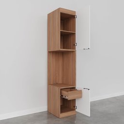 Mesa de Cabeceira Modular Direita 2 Portas 1 Gaveta Hera CabeCasa MadeiraMadeira - 10