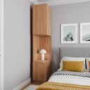 Ver imagem 2 de Mesa de Cabeceira Modular Esquerda 2 Portas 1 Gaveta Hera CabeCasa MadeiraOriginals