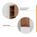 Ver imagem 6 de Mesa de Cabeceira Planejada Esquerda 2 Portas 1 Gaveta Hera CabeCasa MadeiraOriginals Marrom