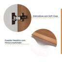Ver imagem 5 de Mesa de Cabeceira Planejada Esquerda 2 Portas 1 Gaveta Hera CabeCasa MadeiraOriginals Marrom