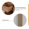 Mesa de Cabeceira Modular Esquerda 2 Portas 1 Gaveta Hera CabeCasa MadeiraOriginals - 7