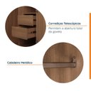 Ver imagem 7 de Guarda Roupa de Canto Reto Modular com 3 Prateleiras 2 Gavetas Hera CabeCasa MadeiraOriginals