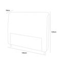 Ver imagem 3 de Cabeceira Dama New Plus King Size 1950mm Linho Chumbo - Simbal
