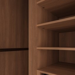 Guarda Roupa de Canto Reto Modular com 3 Prateleiras 2 Gavetas Hera CabeCasa MadeiraMadeira - 12