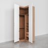 Guarda Roupa de Canto Reto Modular com 3 Prateleiras 2 Gavetas Hera CabeCasa MadeiraOriginals - 10
