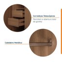 Ver mais imagens de Guarda Roupa de Canto Reto Modular com 3 Prateleiras 2 Gavetas Hera CabeCasa MadeiraOriginals