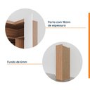 Ver mais imagens de Guarda Roupa de Canto Reto Modular com 3 Prateleiras 2 Gavetas Hera CabeCasa MadeiraOriginals
