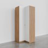 Guarda Roupa de Canto Reto Modular com 3 Prateleiras 2 Gavetas Hera CabeCasa MadeiraOriginals - 9