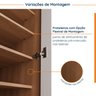 Guarda Roupa de Canto Reto Modular com 3 Prateleiras 2 Gavetas Hera CabeCasa MadeiraMadeira - 5