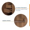 Guarda Roupa de Canto Reto Modular com 3 Prateleiras 2 Gavetas Hera CabeCasa MadeiraMadeira - 7