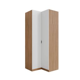 Guarda Roupa de Canto Reto Modular com 3 Prateleiras 2 Gavetas Hera CabeCasa MadeiraMadeira - 9