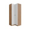 Guarda Roupa de Canto Reto Modular com 3 Prateleiras 2 Gavetas Hera CabeCasa MadeiraMadeira - 9