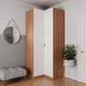 Guarda Roupa de Canto Reto Modular com 3 Prateleiras 2 Gavetas Hera CabeCasa MadeiraMadeira - 2