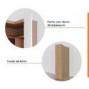Ver mais imagens de Guarda Roupa de Canto Reto Modular com 3 Prateleiras 2 Gavetas Hera CabeCasa MadeiraOriginals