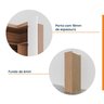 Guarda Roupa de Canto Reto Modular com 3 Prateleiras 2 Gavetas Hera CabeCasa MadeiraMadeira - 8