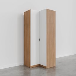 Guarda Roupa de Canto Reto Modular com 3 Prateleiras 2 Gavetas Hera CabeCasa MadeiraMadeira - 10