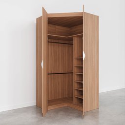 Guarda Roupa de Canto Closet Modular com 6 Prateleiras Hera CabeCasa MadeiraMadeira - 10