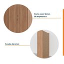 Ver imagem 7 de Guarda Roupa de Canto Closet Planejado com 6 Prateleiras Hera CabeCasa MadeiraOriginals Marrom/Louro