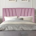 Ver imagem 2 de Cabeceira Estofada Cama Box Solteiro 100 Cm Ariel Suede:rosa
