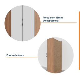 Guarda Roupa de Canto Closet Modular com 6 Prateleiras Hera CabeCasa MadeiraMadeira - 7