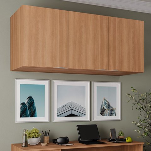 Ponte Modular 3 Portas Hera CabeCasa MadeiraOriginals Marrom/Louro
