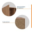 Ver imagem 6 de Ponte Planejada 3 Portas Hera CabeCasa MadeiraOriginals Marrom/Louro
