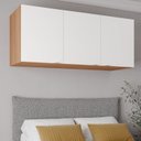 Ver imagem 1 de Módulo Planejado Ponte para Guarda Roupa 3 Portas Hera CabeCasa MadeiraOriginals Madeiramadeira Marrom/Louro/Algodão