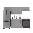 Ver imagem 2 de Armário de Cozinha Modulada Compacta Fidelitá Nara 100% MDF 4 Peças 280cm 10 Portas 2 Gavetas sem