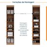 Guarda Roupa 1 Porta com 6 Prateleiras Hera CabeCasa MadeiraMadeira - 4