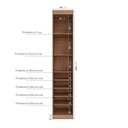 Ver imagem 3 de Guarda Roupa Planejado 1 Porta com 6 Prateleiras Hera CabeCasa MadeiraOriginals Marrom/Louro/Algodão