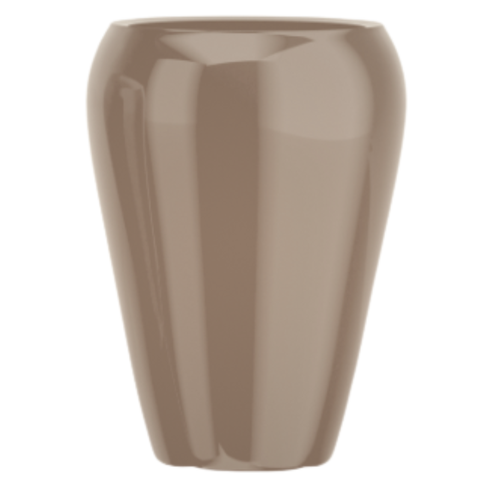 Vaso Fibra de Vidro Cachepot 46cm Vietnamita Decorativo Sala Plantas Amêndoa