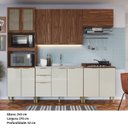 Ver imagem 7 de Cozinha Compacta Modulada 5 Peças Montenegro Marrom/Wuengue/Cristalo
