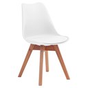 Ver imagem 4 de Conjunto Mesa de Jantar Redonda Vértice 105cm Natural com 4 Cadeiras Leda em Madeira Maciça -