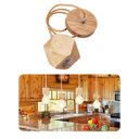 Ver imagem 1 de Lustre Pendente Tampa Canopla Rústico em Madeira 1m Fio Pp e