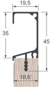 Ver imagem 2 de Perfil Puxador 7013t Inox Escovado 6,0mt Alternativa
