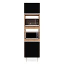 Ver imagem 3 de Paneleiro Torre Quente para Cozinha 02 Portas Ruth 56 cm - D’Rossi Castanho e Preto
